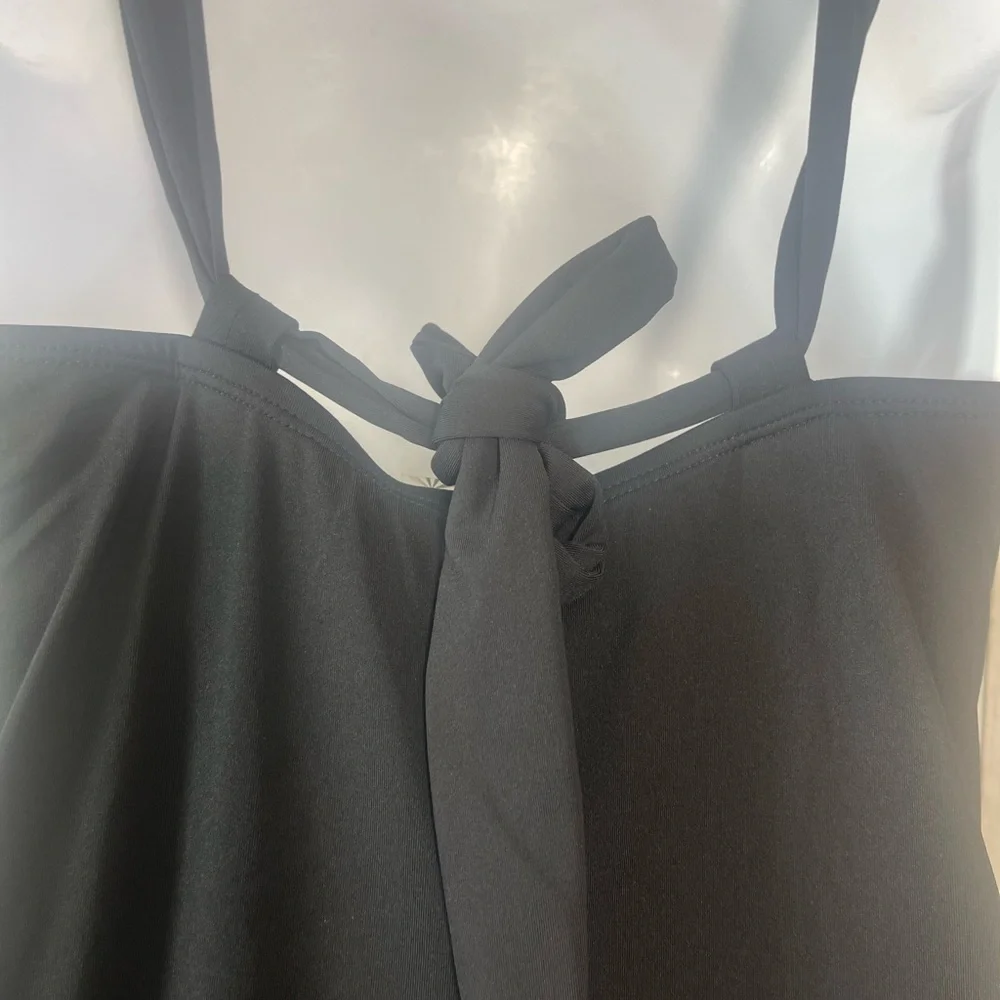 Athleta Kokomo Black Swim Dress Small